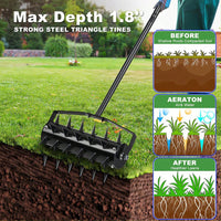 Lawn Aerator Tool, Upgraded Heavy Duty Aerator Lawn Soil Penetrator Spikes, For Garden Grass Patio Yard