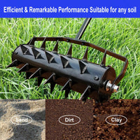 Lawn Aerator Tool, Upgraded Heavy Duty Aerator Lawn Soil Penetrator Spikes, For Garden Grass Patio Yard