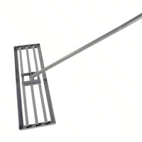 79.5'' Long Handle Heavy Duty Lawn Leveling Rake For Garden Backyard Farmland Golf Course Compost Sand Leveling