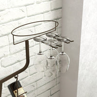 Elegant Rustic Wine Rack with Ample Storage for Home Bar Kitchen or Dining Room