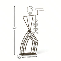 Elegant Rustic Wine Rack with Ample Storage for Home Bar Kitchen or Dining Room