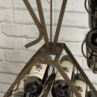Elegant Rustic Wine Rack with Ample Storage for Home Bar Kitchen or Dining Room