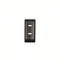 Matte Black Shower Rod Bracket - Stylish Support for Secure Installation - Durable Modern Design for Long Lasting Use