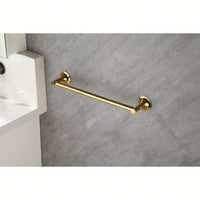 6-Piece Wall Mounted Bathroom Hardware Set with Corrosion-Resistant Finish for Towel Bars and Organization