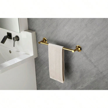 6-Piece Wall Mounted Bathroom Hardware Set with Corrosion-Resistant Finish for Towel Bars and Organization