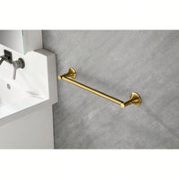 6-Piece Wall Mounted Bathroom Hardware Set with Corrosion-Resistant Finish for Towel Bars and Organization
