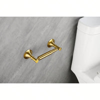 6-Piece Wall Mounted Bathroom Hardware Set with Corrosion-Resistant Finish for Towel Bars and Organization