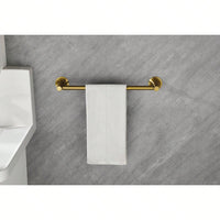 6-Piece Wall Mounted Bathroom Hardware Set with Corrosion-Resistant Finish for Towel Bars and Organization