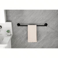 6-Piece Wall Mounted Bathroom Hardware Set with Corrosion-Resistant Finish for Towel Bars and Organization