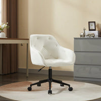 Elegant Velvet Office Chair With Wheels