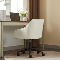 Elegant Velvet Office Chair With Wheels
