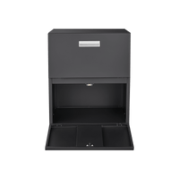 Mobile File Cabinet With Printer Stand - 2-Door Steel Copier Cabinet With 360° Wheels