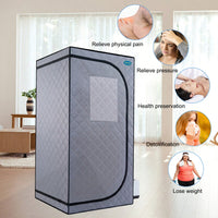 Portable Grey Mini Plus Style Steam Sauna Tent