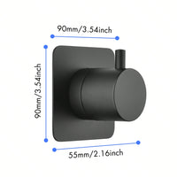 High Flow 3/4 Inch Shower Volume Control Valve Durable Cast Metal Body Adjustable Brass Handle Easy Install High Performance Shower System