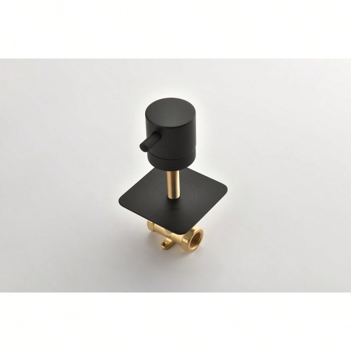 High Flow 3/4 Inch Shower Volume Control Valve Durable 3 Piece Metal Body Adjustable Brass Handle Easy Install Ceramic Disc