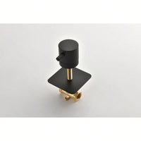 High Flow 3/4 Inch Shower Volume Control Valve Durable 3 Piece Metal Body Adjustable Brass Handle Easy Install Ceramic Disc
