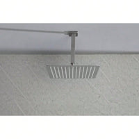 High-Pressure Rainfall Showerhead - Ultra-Thin 304 Stainless Steel With Self-Cleaning Nozzles