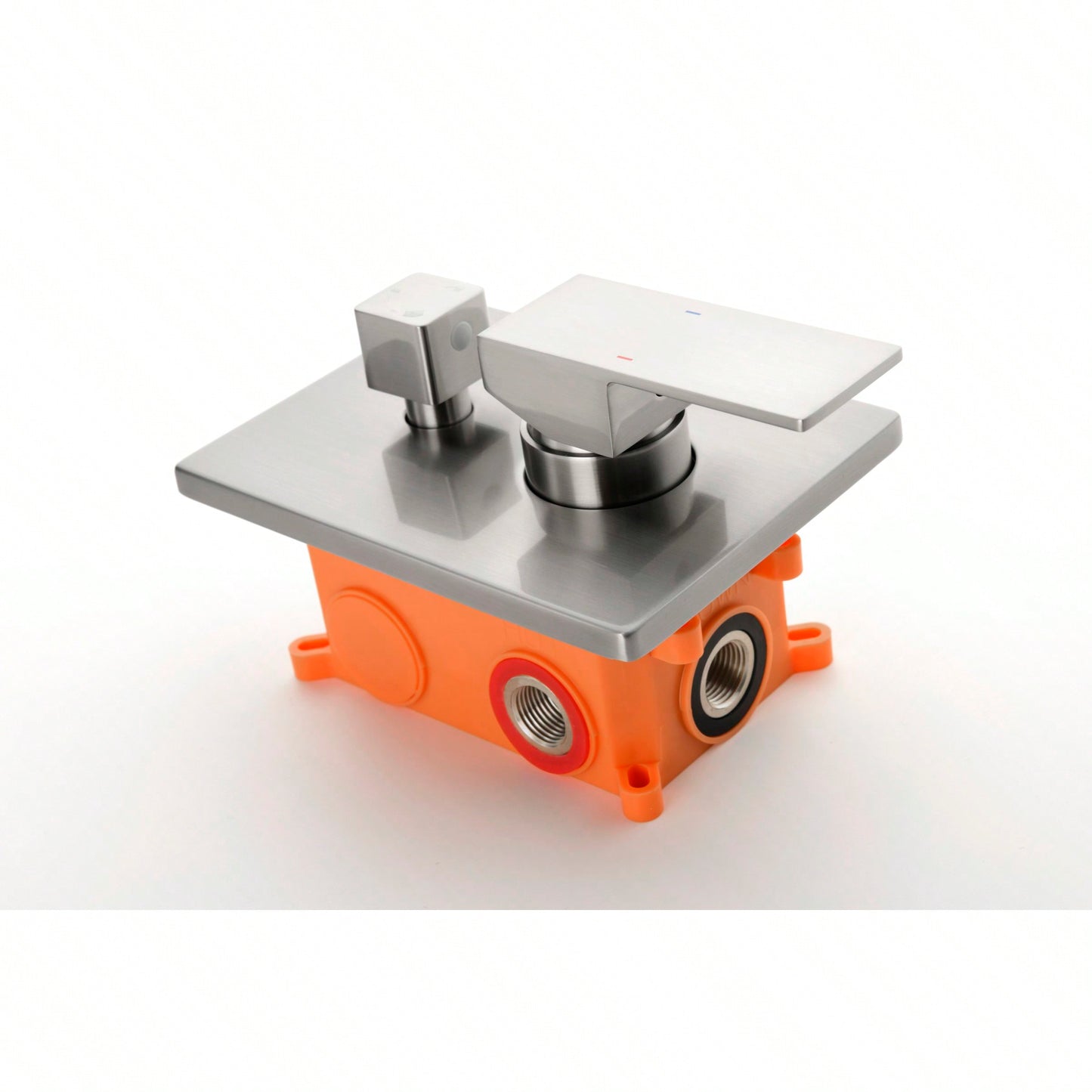 3-Way Brass Shower Diverter Valve Kit Replacement with Scald Prevention for Pressure Balance Shower Systems