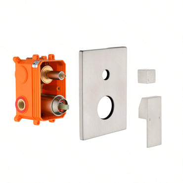3-Way Brass Shower Diverter Valve Kit Replacement with Scald Prevention for Pressure Balance Shower Systems