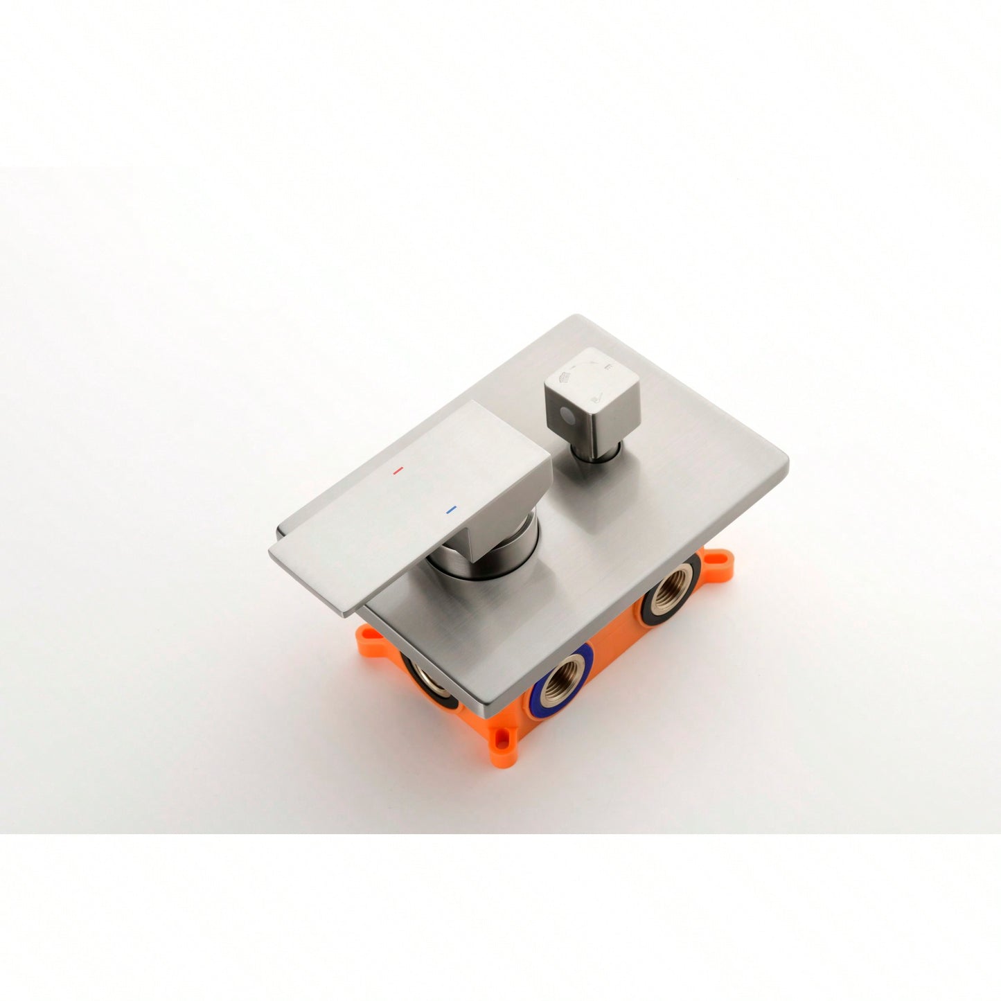3-Way Brass Shower Diverter Valve Kit Replacement with Scald Prevention for Pressure Balance Shower Systems