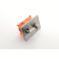 3-Way Brass Shower Diverter Valve Kit Replacement with Scald Prevention for Pressure Balance Shower Systems