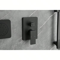3-Way Brass Shower Diverter Valve Kit Replacement with Scald Prevention for Pressure Balance Shower Systems