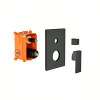 3-Way Brass Shower Diverter Valve Kit Replacement with Scald Prevention for Pressure Balance Shower Systems