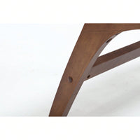 Saddle Leather Woven Leisure Chair, Solid Wood Legs, Suitable For Living Room, Study Or Balcony