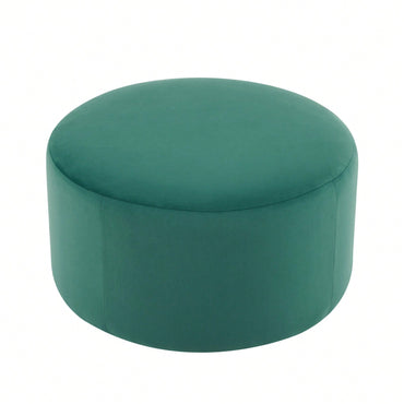 Modern Velvet Round Ottoman Versatile Elegance For Your Living Space