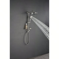 10" Rain Showerhead, 4-Function Hand Shower, Adjustable Slide Bar And Soap Dish