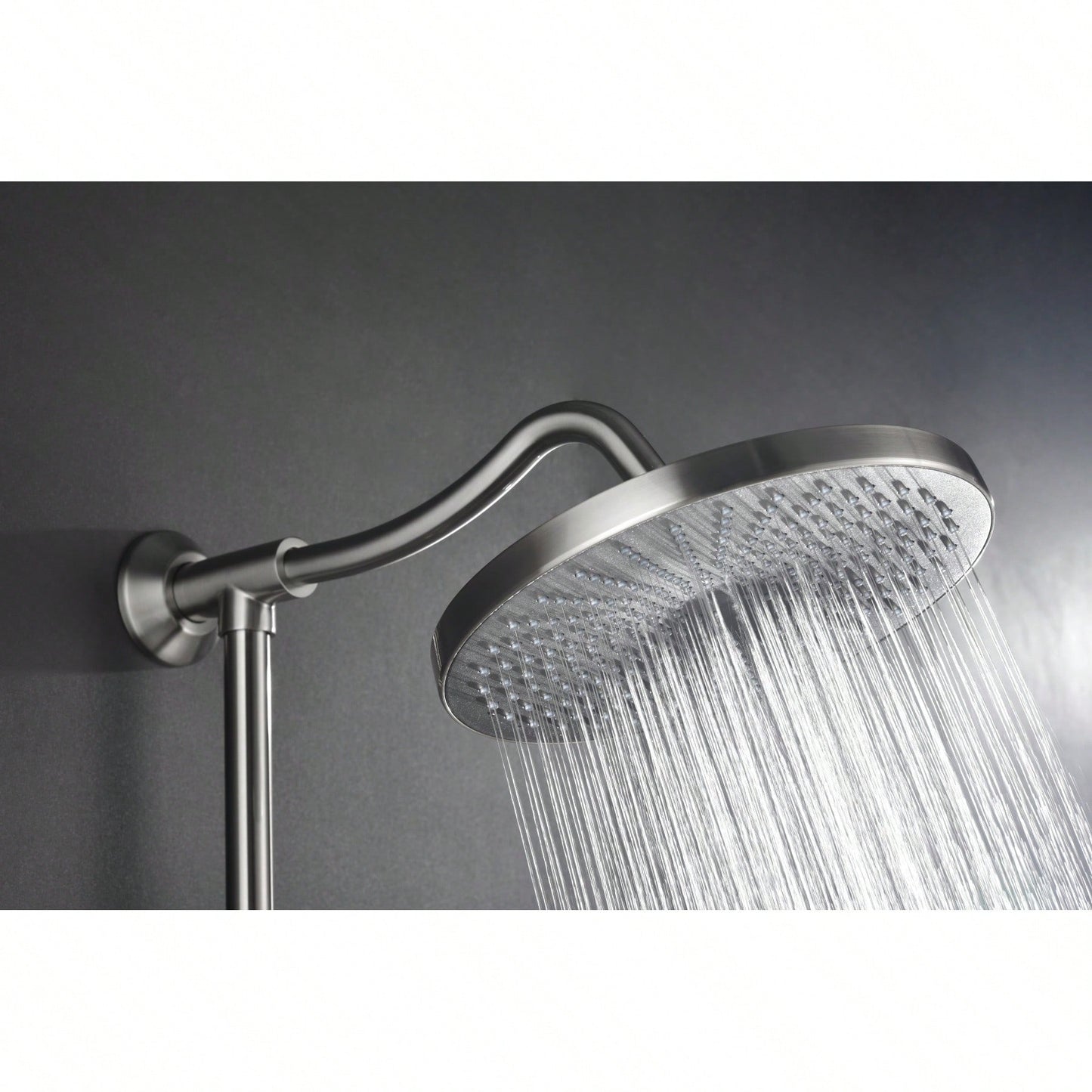 10" Rain Showerhead, 4-Function Hand Shower, Adjustable Slide Bar And Soap Dish