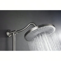 10" Rain Showerhead, 4-Function Hand Shower, Adjustable Slide Bar And Soap Dish