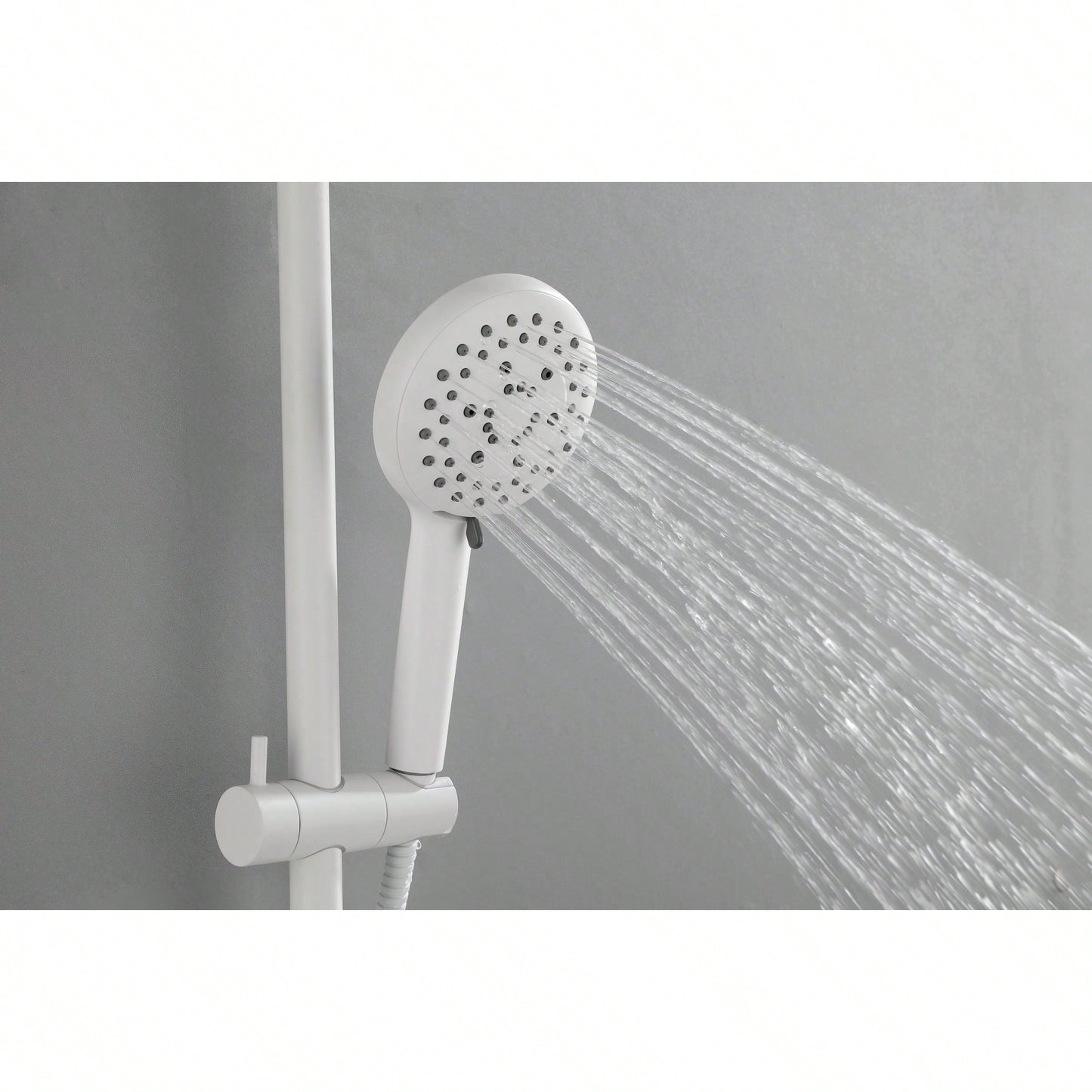 10" Rain Showerhead, 4-Function Hand Shower, Adjustable Slide Bar And Soap Dish