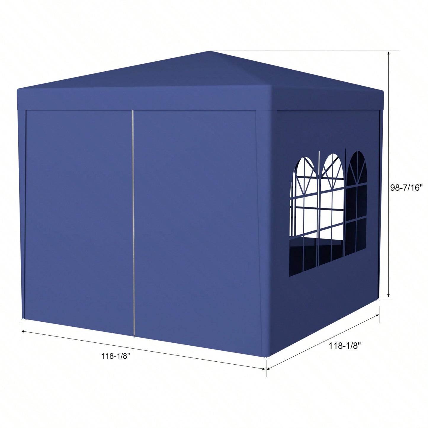 10x10 Heavy Duty Outdoor Party Tent with 4 Removable Walls UV Water Resistant Easy Assembly for Weddings Events Backyard Use