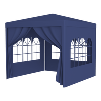 10x10 Heavy Duty Outdoor Party Tent with 4 Removable Walls UV Water Resistant Easy Assembly for Weddings Events Backyard Use