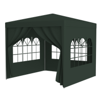 10x10 Heavy Duty Outdoor Party Tent with 4 Removable Walls UV Water Resistant Easy Assembly for Weddings Events Backyard Use