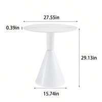 Minimalist Modern Coffee Table, Round White Marble Dining Table, Balcony Negotiation Table