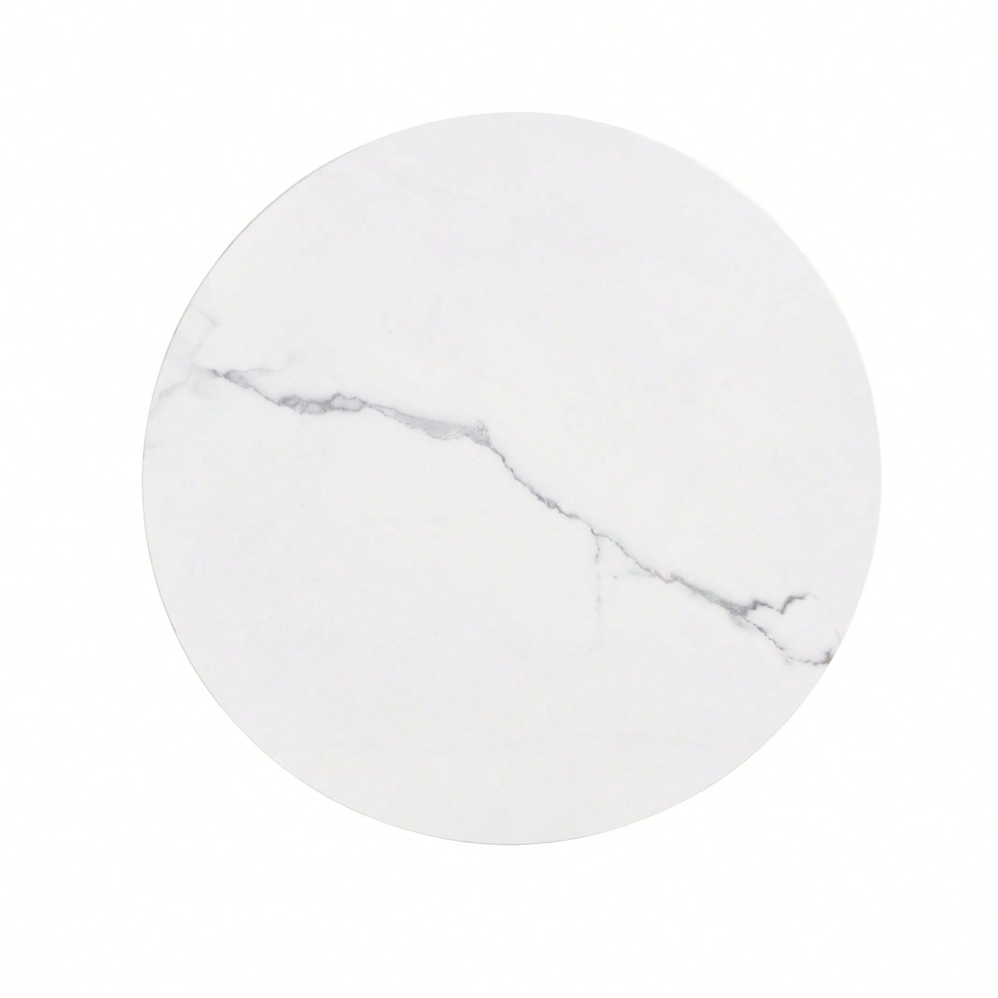 Minimalist Modern Coffee Table, Round White Marble Dining Table, Balcony Negotiation Table