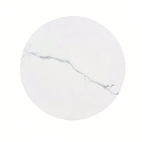 Minimalist Modern Coffee Table, Round White Marble Dining Table, Balcony Negotiation Table