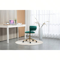 Stylish Velvet Adjustable Home Office Chair with Arms for Small Spaces and Makeup Vanity