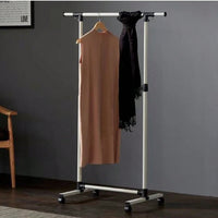 Adjustable Heavy Duty Rolling Clothes Rack with Shelves and Wheels - Holds 80 Garments Ideal for Bedroom and Laundry Room