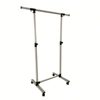 Adjustable Heavy Duty Rolling Clothes Rack with Shelves and Wheels - Holds 80 Garments Ideal for Bedroom and Laundry Room