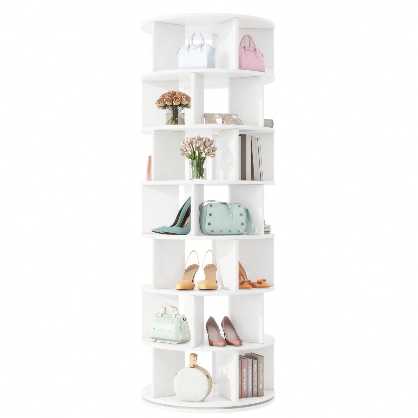 Φ23.6'' Rotating Shoe Rack Tower