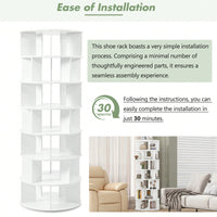 Φ23.6'' Rotating Shoe Rack Tower