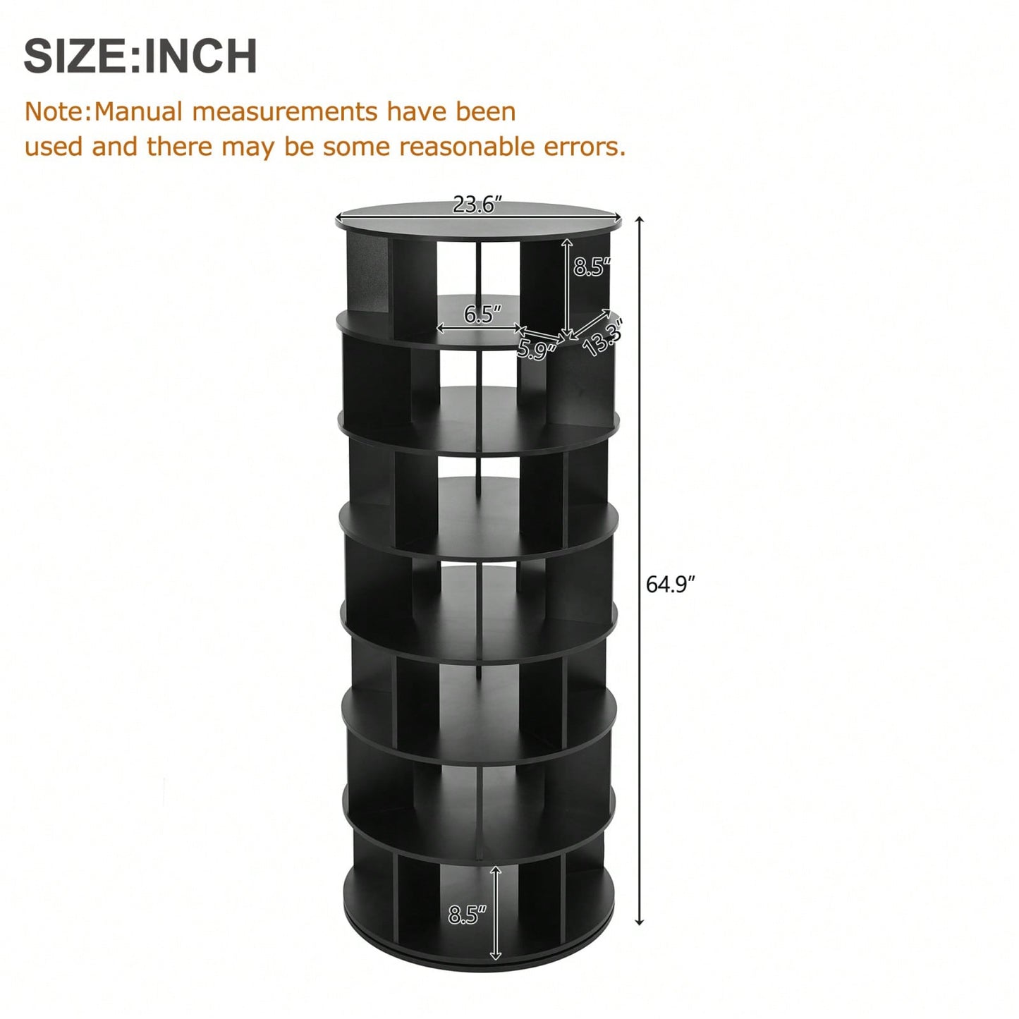 Φ23.6'' Rotating Shoe Rack Tower