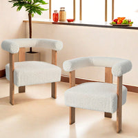 Mid-Century Modern Barrel Accent Chair