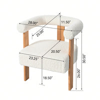 Mid-Century Modern Barrel Accent Chair
