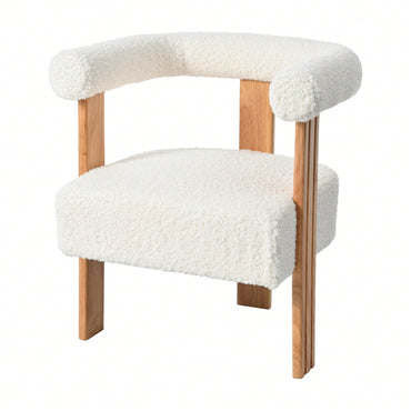 Mid-Century Modern Barrel Accent Chair