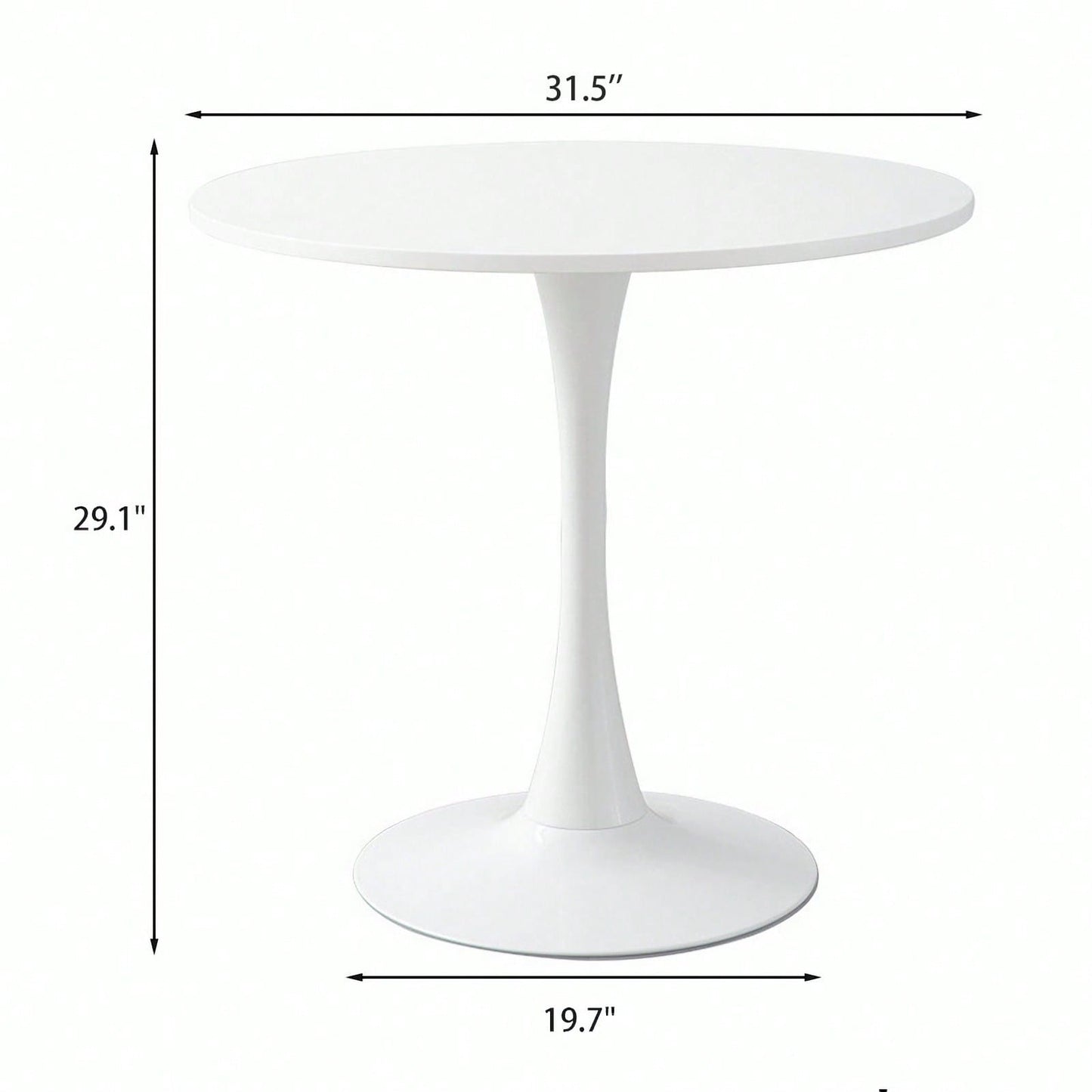 Modern Round Dining Table, ∅31.5''