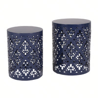 Metal S/2 Outdoor End Table